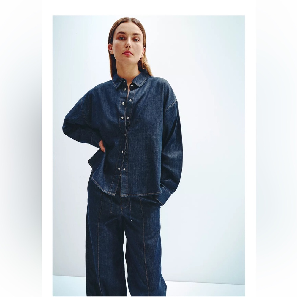 Zara Dark Blue Shirt